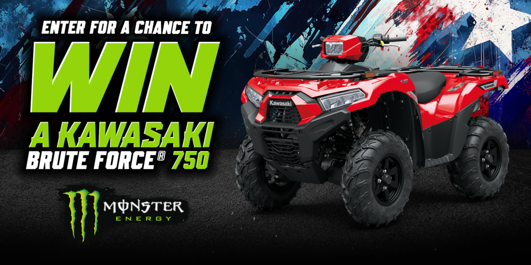 Learn more at monsterenergy.com Monster Oasis Kawasaki Brute Force 750 Sweeps